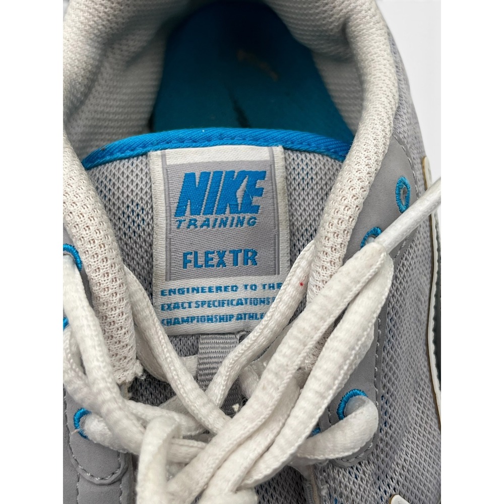 Nike Flex TR Running Shoes Grey Blue Womens 8.5 Low Top Sneakers 443836-003 - Picture 6 of 8